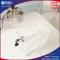 Acrylic Donation Box with Brochure Holder